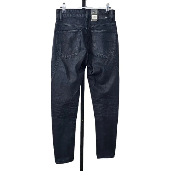 G-Star Raw Womens Jowsie 3D Mid Slim Jeans Size 27 Coated Waxed Denim NWT - Picture 2 of 12